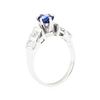 Image 4 : 14KT White Gold 1.04ct Sapphire and Diamond Ring
