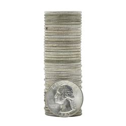 Roll of (40) 1941 Brilliant Uncirculated Washington Quarters