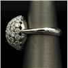 Image 3 : 14KT White Gold Flower Design 2.50ctw Diamond Ring