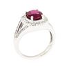 Image 4 : 14KT White Gold 2.76ct Ruby and Diamond Ring