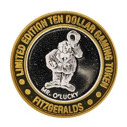 .999 Silver Fitzgeralds Casino & Hotel Reno, Nevada $10 Limited Edition Gaming T