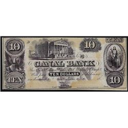 1800's $10 Canal Bank New Orleans Obsolete Bank Note