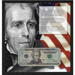 2004 $20 Federal Reserve Note Uncirculated LOW SERIAL Number