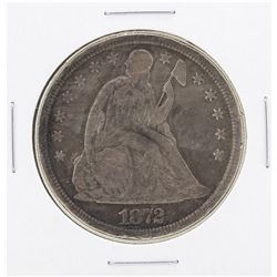 1872 $1 Seated Silver Dollar Coin