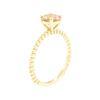Image 4 : 14KT Yellow Gold 0.75ct Morganite Solitaire Ring