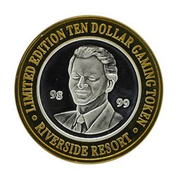 .999 Silver Riverside Resort Casino Laughlin, NV $10 Limited Edition Gaming Toke