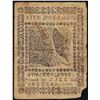 Image 2 : May 9, 1776 $5 Continental Currency Note