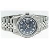 Image 4 : Rolex Mens Stainless Steel Dark Rhodium String Diamond Datejust Wristwatch