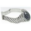 Image 8 : Rolex Mens Stainless Steel Dark Rhodium String Diamond Datejust Wristwatch