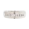 Image 1 : 14KT White Gold Men's 0.35ctw Diamond Ring