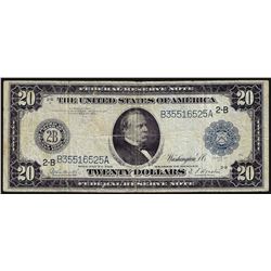 1914 $20 Federal Reserve Note New York