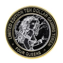 .999 Silver Four Queens Hotel & Casino  Nevada $10 Limited Edition Gaming Token