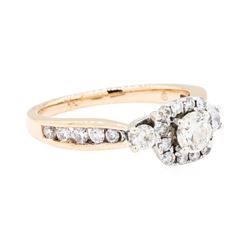 14KT Rose and White Gold 0.75ctw Diamond Ring