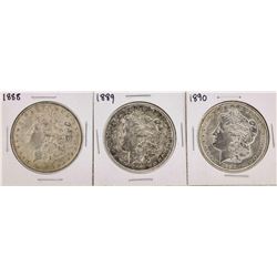 Set of 1888-1890 $1 Morgan Silver Dollar Coins
