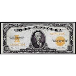 1922 $10 Gold Certificate Note