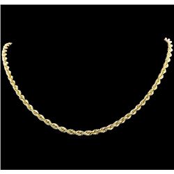 14KT Yellow Gold Regular Rope Chain