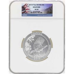 2015P 5oz ATB Kisatchie Louisiana Silver Coin NGC SP69
