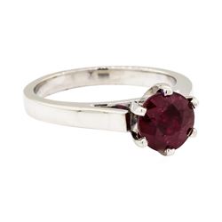 Platinum 2.10ct Ruby Solitaire Ring