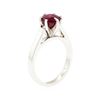 Image 4 : Platinum 2.10ct Ruby Solitaire Ring