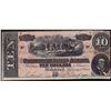 Image 1 : 1864 $10 Confederate States of America Note
