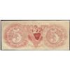 Image 2 : 1800's $5 Canal Bank New Orleans Obsolete Note