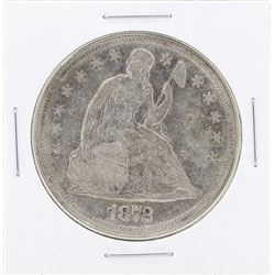 1872 $1 Seated Silver Dollar Coin