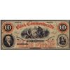 Image 1 : 1858 $10 The Bank of Commonwealth Obsolete Bank Virginia Note