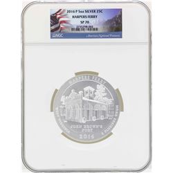 2016P 5oz ATB Harpers West Virginia Silver Coin NGC SP70