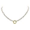 Image 1 : David Yurman Sterling Silver and 18KT Yellow Gold Toggle Necklace