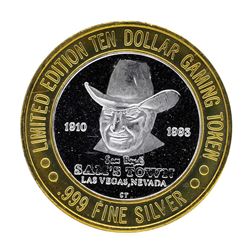 .999 Silver Sam's Town Las Vegas Nevada $10 Casino Limited Edition Gaming Token