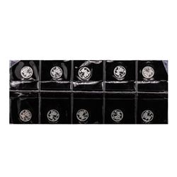 Lot of (10) Disney Mickey & Minnie Mouse Golfer 1/20 oz. .999 Fine Silver Coin R