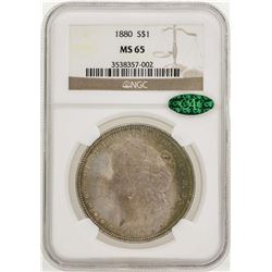 1880 $1 Morgan Silver Dollar Coin NGC MS65 CAC