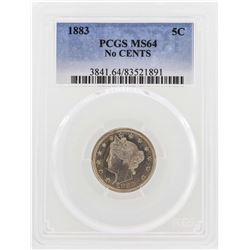 1883 No Cents Liberty Nickel Coin PCGS MS64