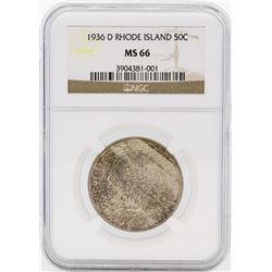 1936-D Providence Rhode Island Tercentenary Commemorative Half Dollar Coin NGC M