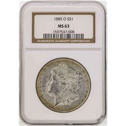 1885-O $1 Morgan Silver Dollar Coin NGC MS63