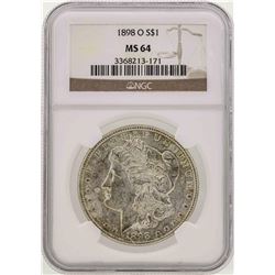 1898-O $1 Morgan Silver Dollar Coin NGC MS64