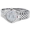 Image 5 : Rolex Mens Stainless Steel Meteorite Diamond & Ruby Datejust Wristwatch