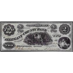 1861 $2 Allegany County Bank Obsolete Note