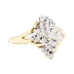 14KT Yellow Gold 0.25ctw Diamond Ring