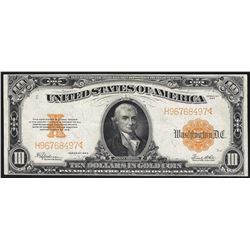 1922 $10 Gold Certificate Note