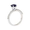 Image 4 : 14KT White Gold 1.44ct Sapphire and Diamond Ring