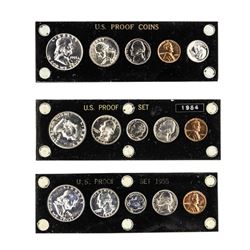 Set of 1953-1955 (5) Coin Proof Sets
