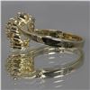 Image 5 : 14KT Yellow Gold 0.64ctw Diamond Cluster Ring