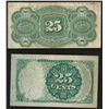 Image 2 : Lot of (2) Twenty Five Cent Fractional Currency Notes