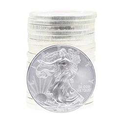 Roll of (20) 2008 $1 American Silver Eagle Brilliant Uncirculated Coins