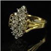 Image 2 : 14KT Yellow Gold 0.80ctw Marquise Design Diamond Ring