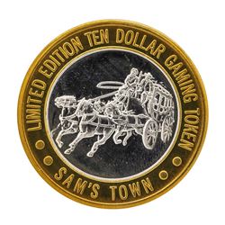 .999 Silver Sam's Town Las Vegas $10 Casino Limited Edition Gaming Token