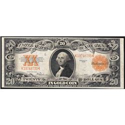 1922 $20 Gold Certificate Note