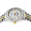 Image 3 : Rolex Mens Two Tone Yellow Gold White Roman 3ctw Diamond Datejust Wristwatch