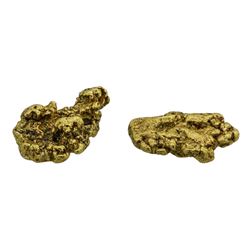 Lot of (2) Australian Gold Nuggets 4.5 Grams